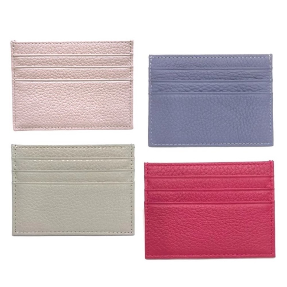 Pick one! NWT genuine leather minimalist slim wallet credit card holder